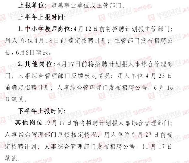 深圳下半年事業(yè)單位考試時(shí)間表及備考攻略