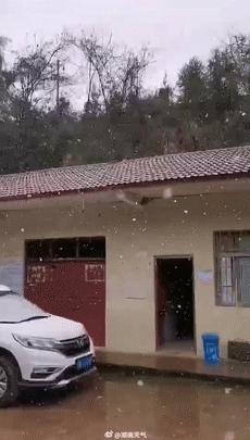 長沙真的下雪了