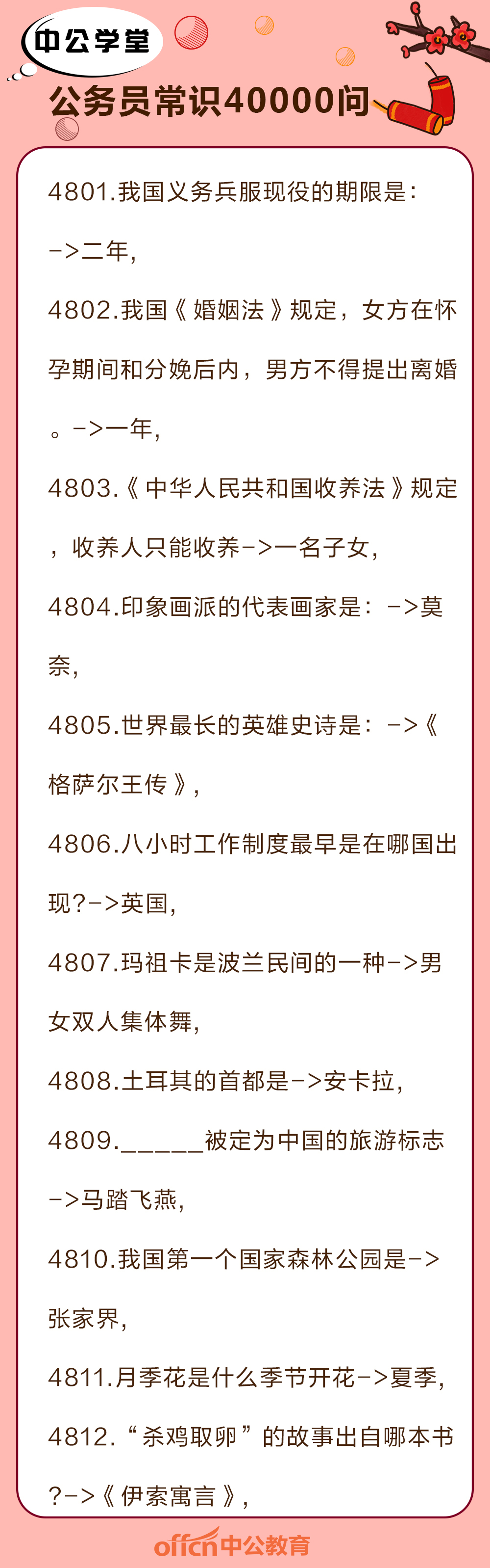 職測C類常識必背考點(diǎn)詳解匯總，100個考點(diǎn)詳解