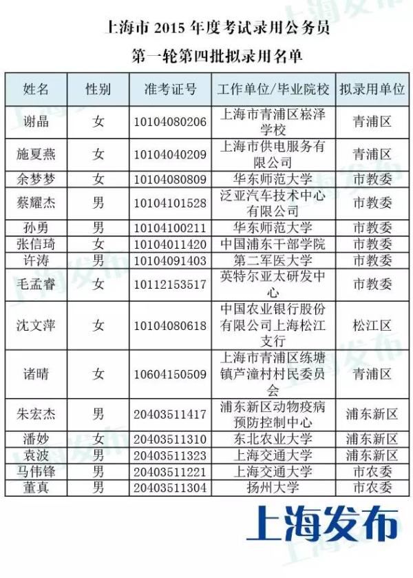 上海市公務(wù)員第二批錄用名單深度分析與解讀