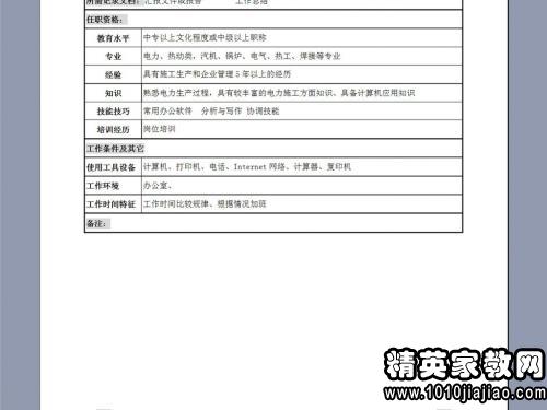 電力公司事業(yè)編崗位概覽