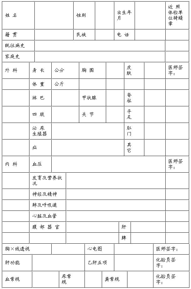事業(yè)編錄用人員體檢表的重要性解析與解讀指南